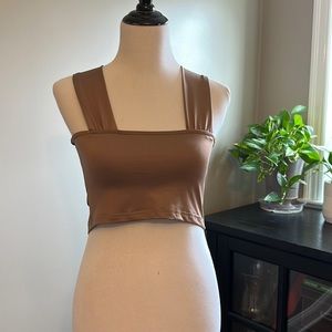 Pretty bronze crop top
